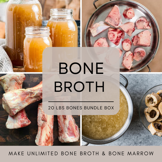 GRASSFED BEEF BONES: 15lbs