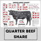 GRASSFED QUARTER BEEF - Deposit
