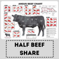 GRASSFED HALF BEEF - Deposit